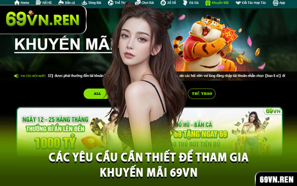 Các Yêu Cầu Cần Thiết Để Tham Gia Khuyến Mãi 69VN